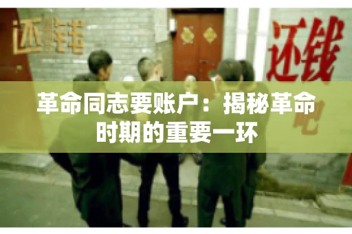革命同志要账户：揭秘革命时期的重要一环