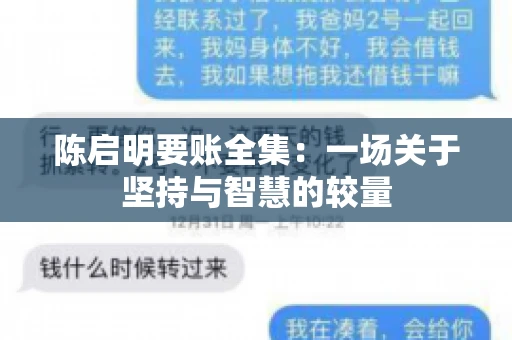 陈启明要账全集：一场关于坚持与智慧的较量